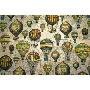Alternative view of Dünya Haritası Balonlu Duvar Kağıdı - 1193