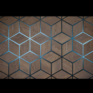 Alternative view of Ahşap Motifli Geometrik Duvar Kağıdı - 119