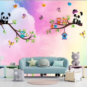Panda Görselli Duvar Kağıdı