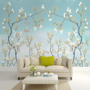 Ağaç ve Çiçekli Duvar Kağıtları