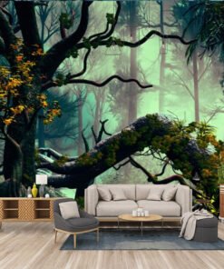 Fantastik Sisli Orman Duvar Kağıdı