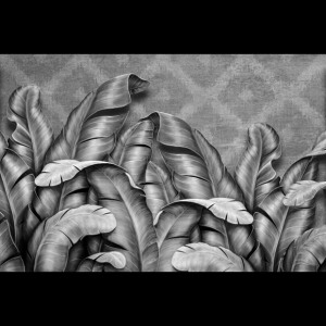Alternative view of Gümüş Yaprak Motifli Duvar Kağıdı - 071