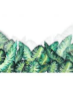 Alternative view of Büyük Yeşil Yapraklı Duvar Kağıdı - 073