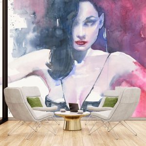 Kadın Tablo Duvar Kağıdı modeli
