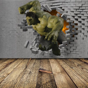Duvardan Çıkan Hulk Duvar Kağıdı
