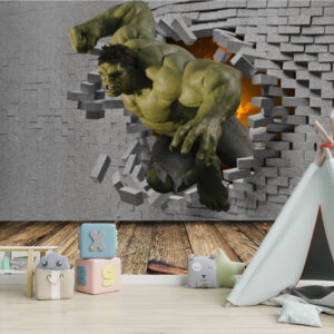 Duvardan Çıkan Hulk Duvar Kağıdı