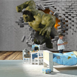Duvardan Çıkan Hulk Duvar Kağıdı