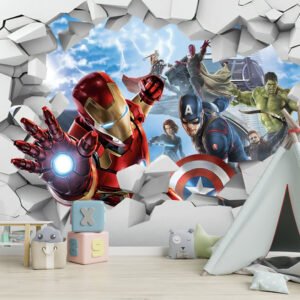 Iron Man Görselli Duvar Kağıdı