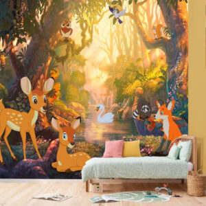 Sevimli Orman Görselli Duvar Kağıdı
