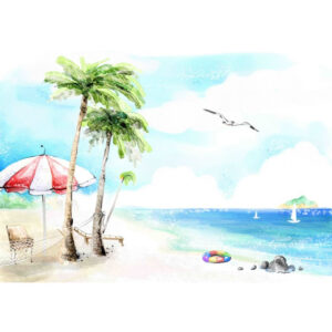 Plaj Görselli Duvar Kağıdı