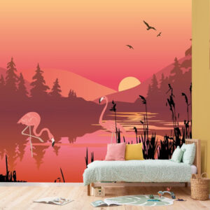 Kırmızı Kuğulu Göl Duvar Kağıdı