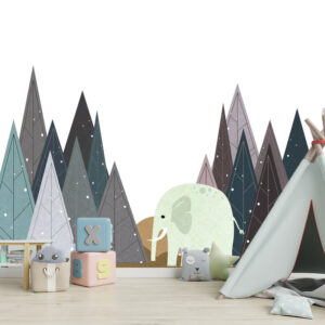 Sivri Renkli Yapraklar Duvar Kağıdı