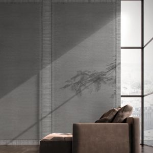 Koyu Arkaplanlı Ağaç Silüetli Duvar Kağıdı