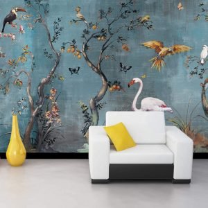 Kuşlar Görselli Duvar Kağıdı