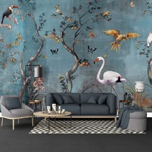 Kuşlar Görselli Duvar Kağıdı