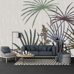 Yaprak Görselli Duvar Kağıdı Modeli