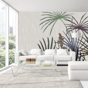 Yaprak Görselli Duvar Kağıdı Modeli