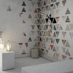 Renkli Üçgenler Duvar Kağıdı
