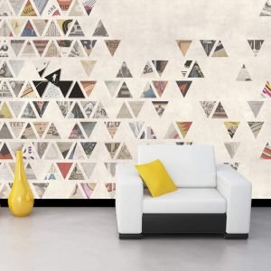 Renkli Üçgenler Duvar Kağıdı