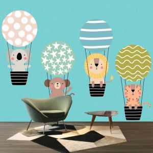 Renkli Uçan Balonlar Duvar Kağıdı