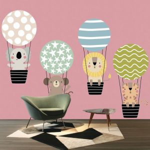 Renkli Uçan Balonlar Duvar Kağıdı