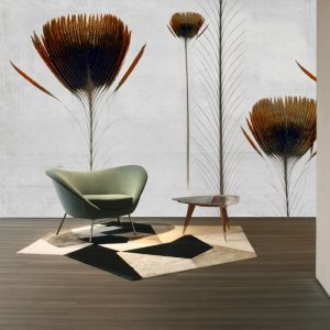 Tavus Kuşu Tüylü Duvar Kağıdı