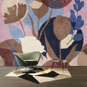 Renkli Çiçekler Duvar Kağıdı