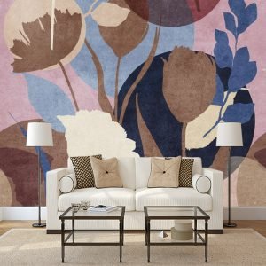 Renkli Çiçekler Duvar Kağıdı