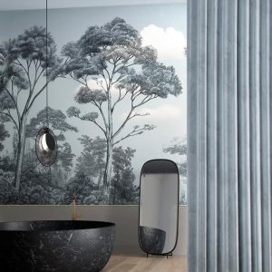 Renksiz Ağaçlar Görselli Duvar