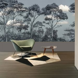 Renksiz Ağaçlar Görselli Duvar