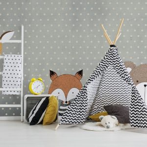 Noktalı Çocuk Odası Duvar Kağıdı