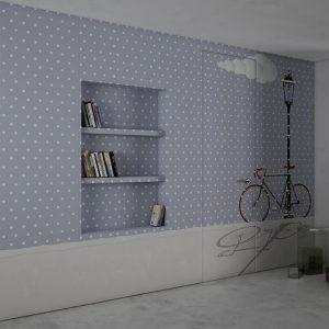 Beyaz Benekli Duvar Kağıdı