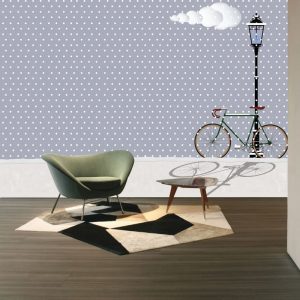 Beyaz Benekli Duvar Kağıdı