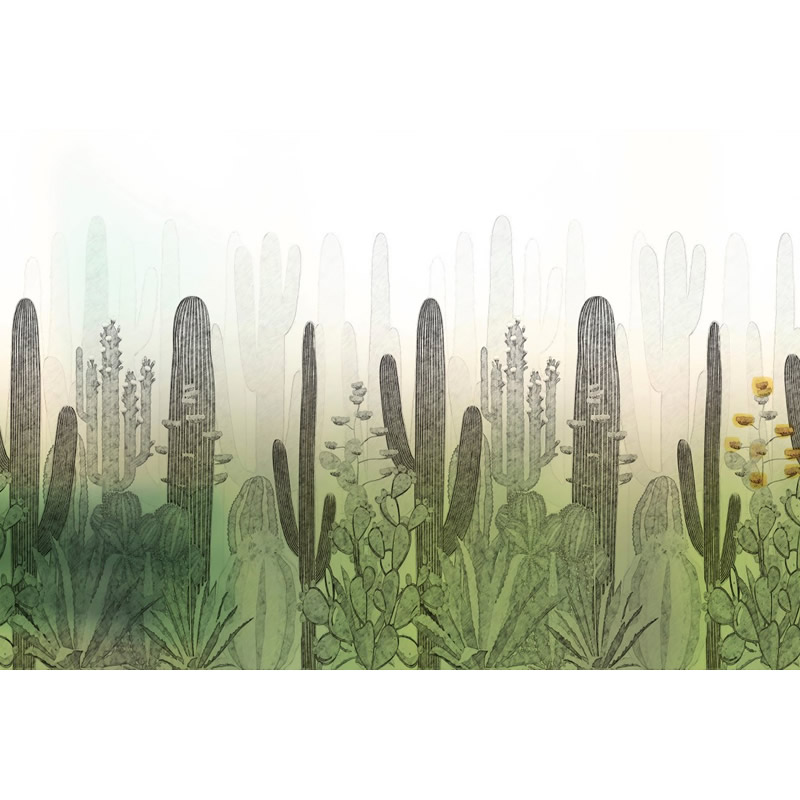 Kaktüs Görselli Duvar Kağıdı