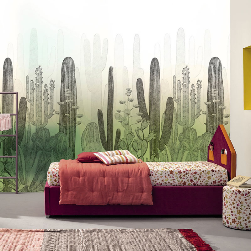 Kaktüs Görselli Duvar Kağıdı
