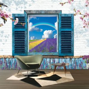 Gökkuşağı Yansımış Pencere