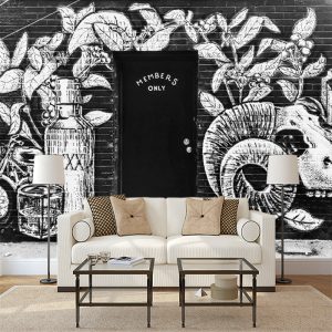 Şişe Görselli Duvar Kağıdı