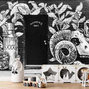 Şişe Görselli Duvar Kağıdı