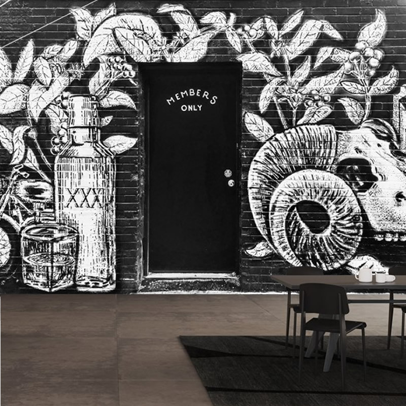 Şişe Görselli Duvar Kağıdı