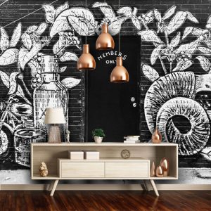 Şişe Görselli Duvar Kağıdı