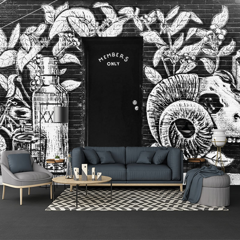 Şişe Görselli Duvar Kağıdı