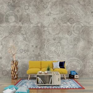 Çarklı Görselli Duvar Kağıdı