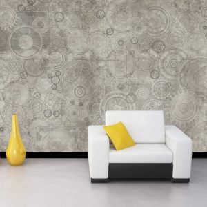 Çarklı Görselli Duvar Kağıdı