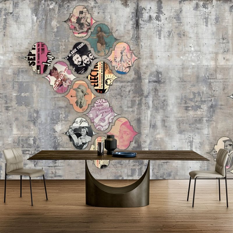 Duvar Üzeri Stickerli Duvar Kağıdı