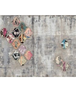Duvar Üzeri Stickerli Duvar Kağıdı
