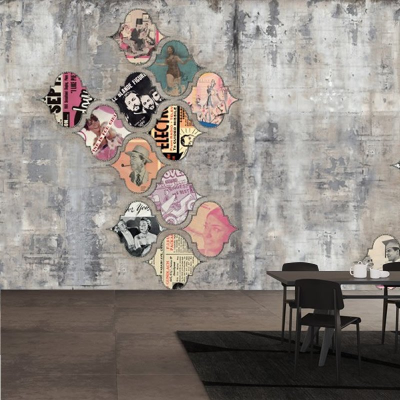 Duvar Üzeri Stickerli Duvar Kağıdı