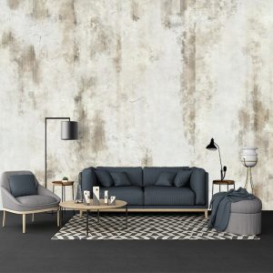 Gri Sarı Tonlu Duvar Kağıdı