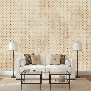 Sarı Üzeri Noktalı Duvar Kağıdı