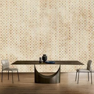 Sarı Üzeri Noktalı Duvar Kağıdı