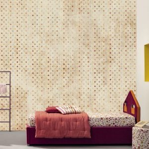 Sarı Üzeri Noktalı Duvar Kağıdı